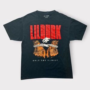 Lil Durk OTF Only The Family Rap Tee Black Graphic T-Shirt Mens Large